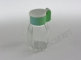Sószóró üveg 0,5 dl műanyag-csapfedeles tető