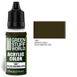 Green Stuff World acrylic color-olive brown ops