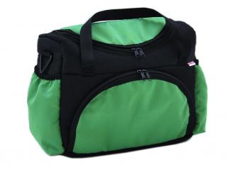 BabyLux mintás pelenka táska - Fekete - zöld