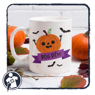 BÖG RÉM - Sütőtök mintájú bögre (Halloweeni bögre - cuki)