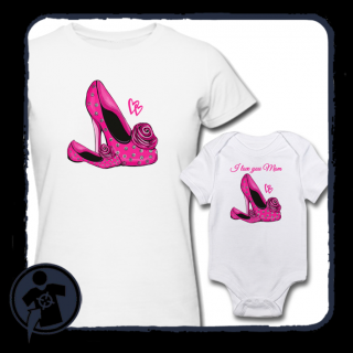 Csajos pink cipők - Anya-lánya szett (A szett tartalma 1)