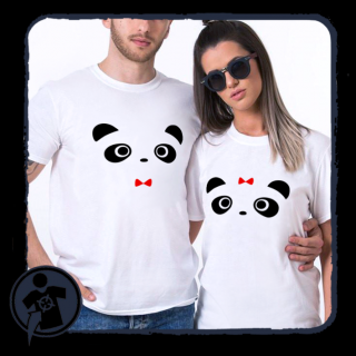 Cuki pandamackós - páros póló (Panda Úr és Pandáné álom)