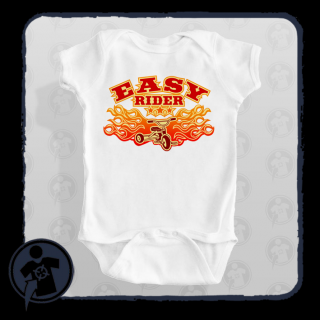 Easy Rider - feliratos bababody/póló (Vagány biciklis mintájú)