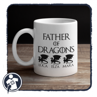 Father of dragons - Sárkányok apja - egyedi nevekkel (Egyedi)