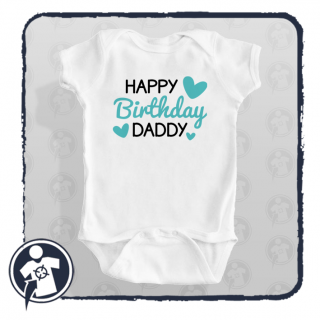 Happy birthday Daddy - feliratos body/póló szülinapra (Boldog)
