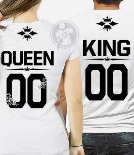 King - Queen páros póló (King - Queen páros póló)