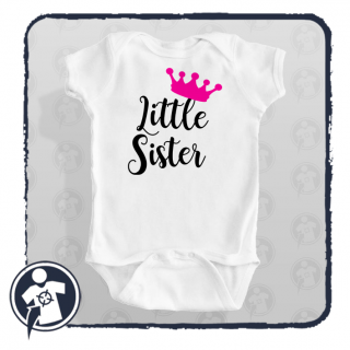 Little Sister - koronás - feliratos body/póló - a legcukibb kishugiknak :) ()