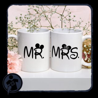 Mr &amp; Mrs - páros bögre (Mr és Mrs bögrék - pároknak)