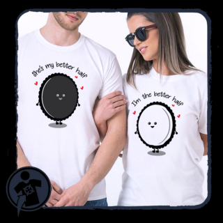 OREO szerelem - páros póló (Te vagy a jobbik felem - Én vagyok)