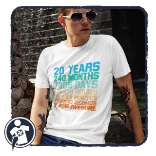 Szülinapi póló - 20. születésnapra (Birthday T-shirt - 20.)