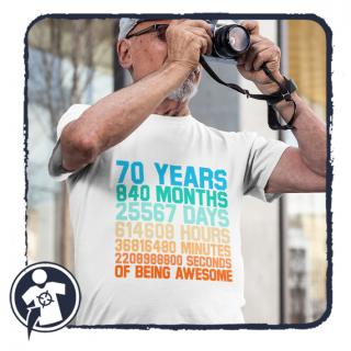 Szülinapi póló - 70. születésnapra (Birthday T-shirt - 70.)
