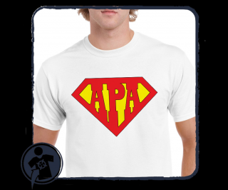 Szuper APA - szuperhősös apa póló (A legszuperebb apukák)