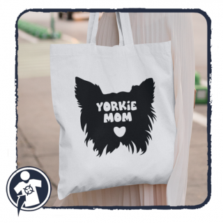 Yorkie Mom - feliratú kutyás vászonszatyor - yorkie gazdiknak ()