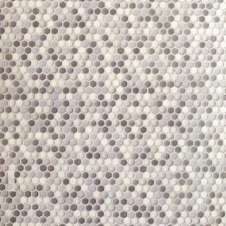 Ceramics hexagon szürke csempe tapéta
