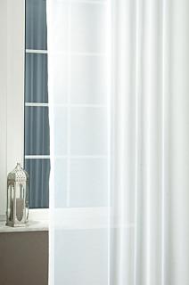 Egyszínű voila kész függöny fehér 160x400cm