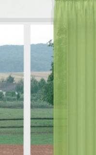 Egyszínű voila kész függöny zöld/17/250x130cm /Cikksz:01131004