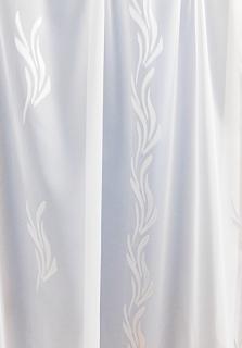 Fehér voila kész vitrage függöny fehér mintás Szirom  58x160cm