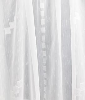 Fehér voila-sable kész függöny fehér nyírt Négyzet/160x300cm /Cikksz:01120112