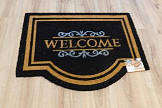 Kókusz lábtörlő Coco Classik Welcome black 60x80cm