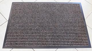 SC.60. gumi hátú bordázott szennyfogó lábtörlő 90x150cm barna