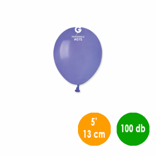 13 cm-es kékeslila gumi léggömb - 100 db / csomag