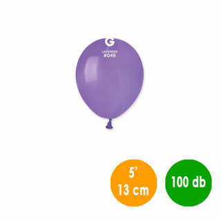 13 cm-es levendula gumi léggömb - 100 db / csomag