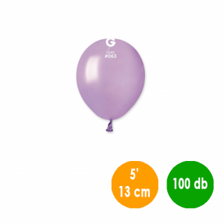 13 cm-es metál levendula gumi léggömb - 100 db / csomag