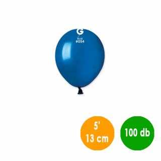13 cm-es metál sötétkék gumi léggömb - 100 db / csomag