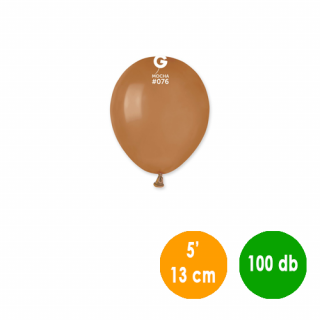 13 cm-es mokka gumi léggömb - 100 db / csomag