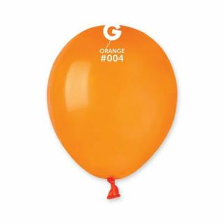13 cm-es narancssárga gumi léggömb - 100 db / csomag