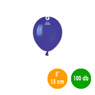 13 cm-es sötétkék gumi léggömb - 100 db / csomag