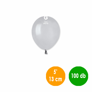 13 cm-es szürke gumi léggömb - 100 db / csomag