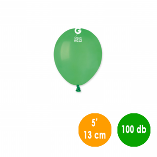 13 cm-es zöld gumi léggömb - 100 db / csomag