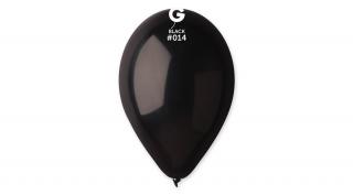 26 cm-es fekete gumi léggömb - 10 db / csomag