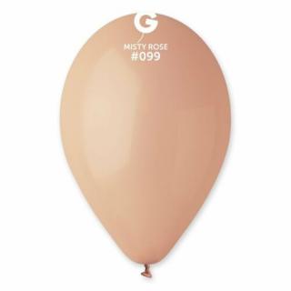 26 cm-es pasztell rózsaszín gumi léggömb - 100 db / csomag