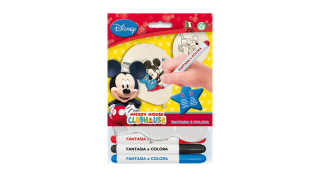 26 cm-es színezhető Mickey gumi léggömb filccel - 5 db / csomag