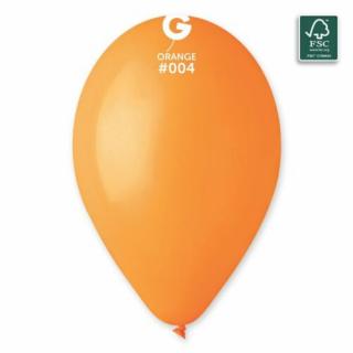 33 cm-es narancssárga gumi léggömb - 100 db / csomag
