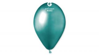 33 cm-es Shiny zöld színű gumi léggömb - 50 db / csomag