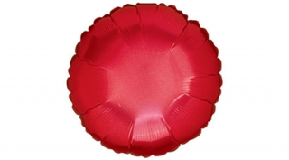 45 cm-es kerek piros fólia lufi