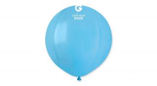 48 cm-es világoskék gumi léggömb - 50 db / csomag