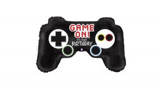 91 cm-es Game on It's your Birthday kontrolleres fólia lufi