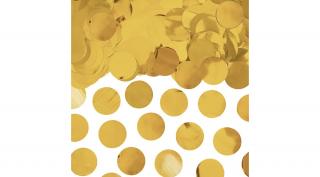 Arany kerek konfetti - 15 g
