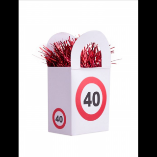 Behajtani tilos lufisúly 40. születésnapra