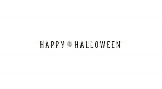 Happy Halloween papír felirat 180 x 15 cm