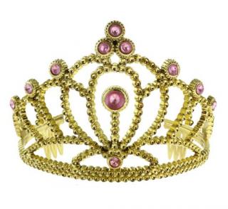 Hercegnő tiara kövekkel - arany színű