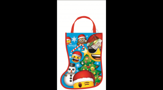 Karácsonyi Emoji zokni táska