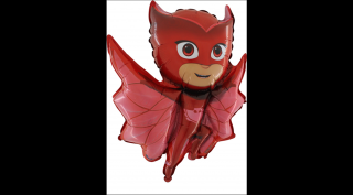 MiniShape - 30 cm-es PJ Masks / Pizsihősök piros fólia lufi