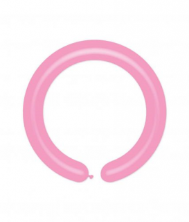 Modellező pink D4-es gumi léggömb - 100 db / csomag