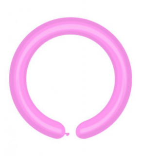 Modellező rózsaszín D4-es gumi léggömb - 100 db / csomag