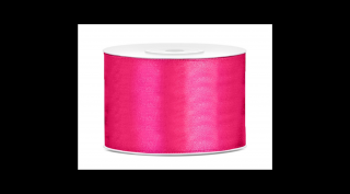 Sötét pink színű szatén szalag - 50 mm x 25 m